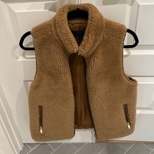 Jcrew fur vest